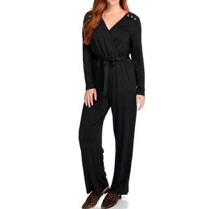 Women’s Mod‎ X Black Long Sleeve Embellished Jumpsuit
